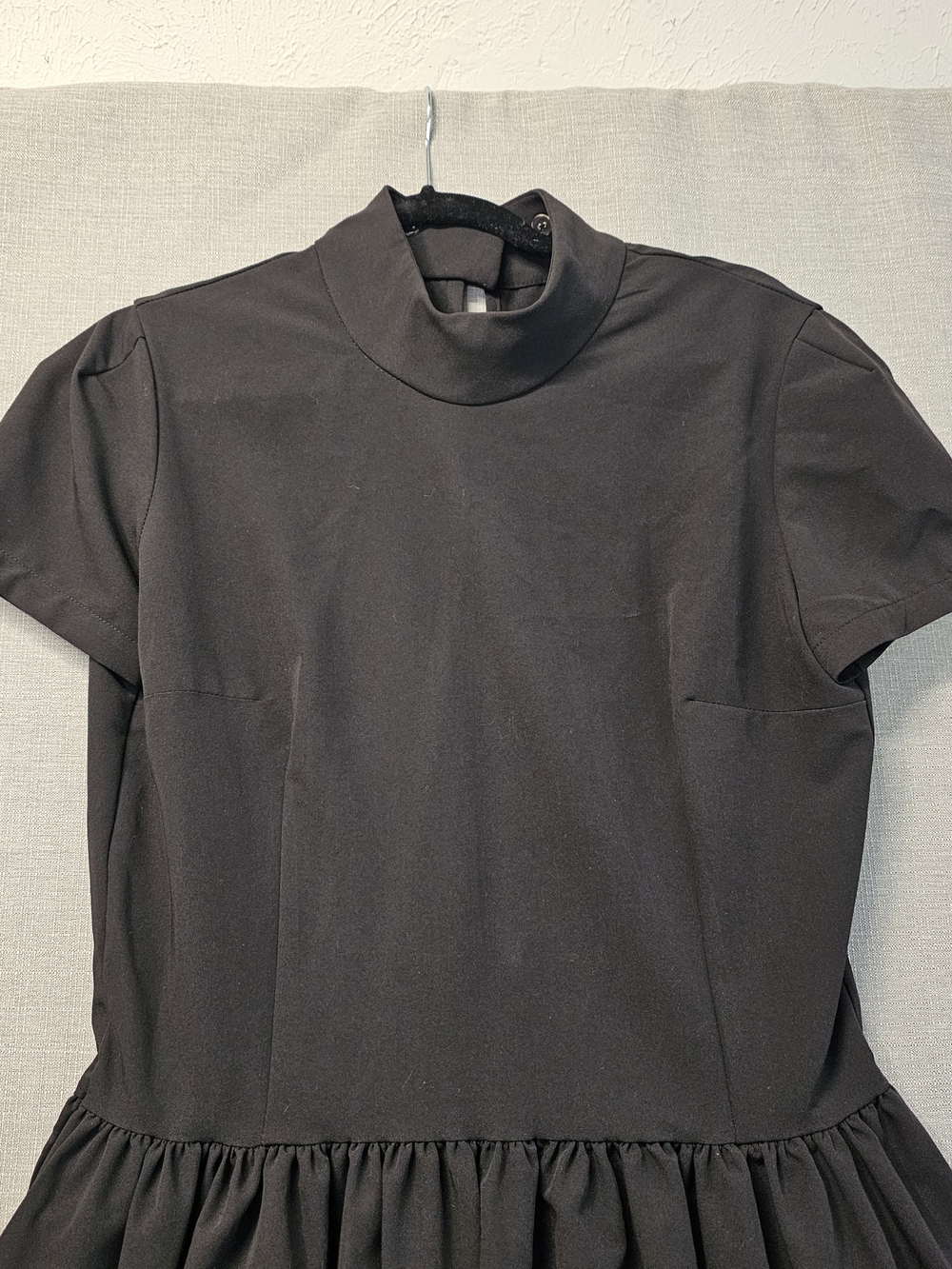 NWT *Missing Collar* DEANDRI Roselle Long Dress w/ Pockets Black - Picture 10 of 10